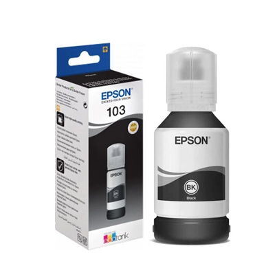 Bouteille Encre EPSON Original 103 Noir Pour L3110 - Livraison Tunisie | IDEAL INFORMATIQUE
