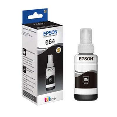 Bouteille Encre EPSON original 664 - 70 ml - NOIR - Livraison Tunisie | IDEAL INFORMATIQUE
