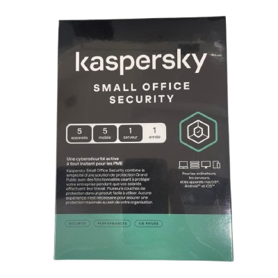 AntiVirus KASPERSKY Small Office Security KSOS (5 PCs + 1 Serveur) - Livraison Tunisie | IDEAL INFORMATIQUE