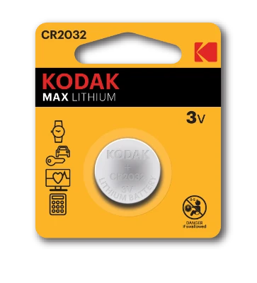 Pile Bouton Kodak Ultra CR2032 Lithium 3V
