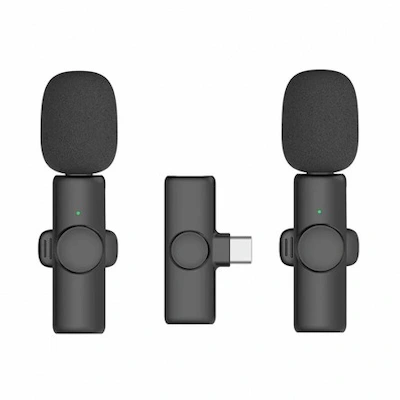 Micro Cravate Sans Fil K9 TYPE-C Et Lightning Double Micro - Livraison Tunisie | IDEAL INFORMATIQUE