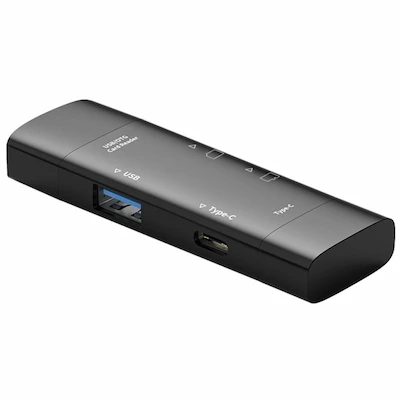 Lecteur De Carte Mémoire OTG 7en1 Noir - Livraison Tunisie | IDEAL INFORMATIQUE