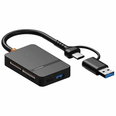 Lecteur De Carte Mémoire 8En1 USB + Type-C ADS-316 - Livraison Tunisie | IDEAL INFORMATIQUE