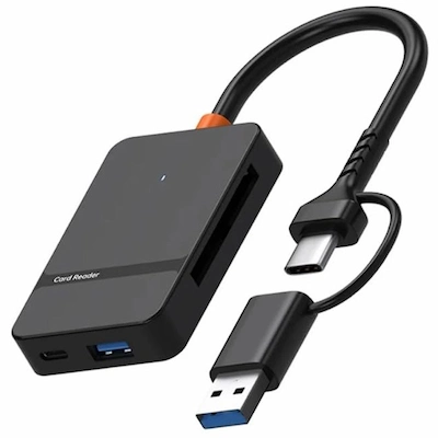 Lecteur De Carte Mémoire 8En1 USB + Type-C ADS-316 - Livraison Tunisie | IDEAL INFORMATIQUE