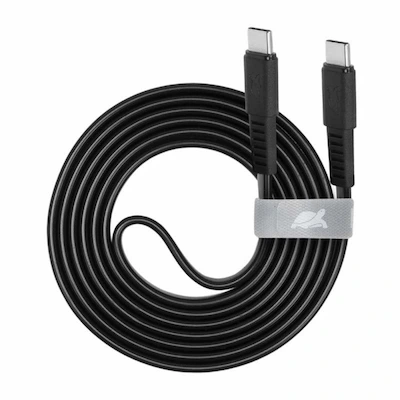 Cable Chargeur RIVACASE PS6005 BK12 Type-C Vers Type-C - Livraison Tunisie | IDEAL INFORMATIQUE