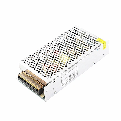 Bloc Alimentation Avec Ventilo En Boitier Et Serrure 12V 10A 9CH (S-120-12) - Livraison Tunisie | IDEAL INFORMATIQUE