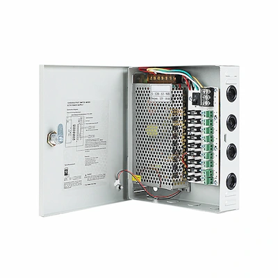 Bloc Alimentation Avec Ventilo En Boitier Et Serrure 12V 10A 9CH (S-120-12) - Livraison Tunisie | IDEAL INFORMATIQUE