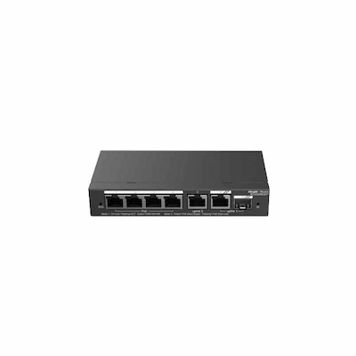 Switcheur RUIJIE Smart POE 6 Ports Gigabit [RG-ES206GS-P] - Livraison Tunisie | IDEAL INFORMATIQUE