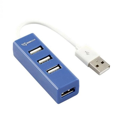 HUB Usb SBOX 4 ports H-204 (2.0) - Livraison Tunisie | IDEAL INFORMATIQUE