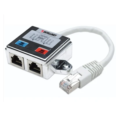 Distributeur modulaire INTELLINET FTP 2 ports RJ45 cat 5 blindé - Livraison Tunisie | IDEAL INFORMATIQUE