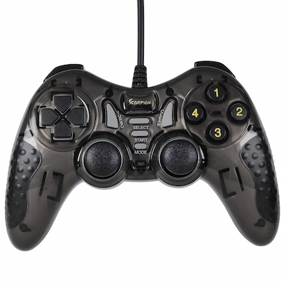 Manette De Jeux Filaire SCORPION SJ606-1 - Livraison Tunisie | IDEAL INFORMATIQUE