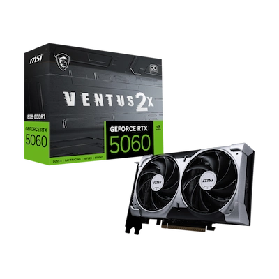 Carte Graphique MSI GeForce RTX 5060 8G VENTUS 2X OC - Livraison Tunisie | IDEAL INFORMATIQUE