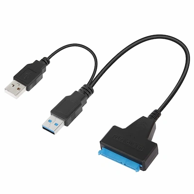 Adaptateur USB 3.0 Vers SATA - Noir (L130005) - Livraison Tunisie | IDEAL INFORMATIQUE