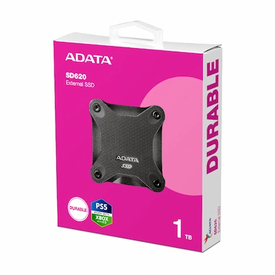 Disque Dur Externe ADATA ASD620 1To SSD USB 3.2 - Noir - Livraison Tunisie | IDEAL INFORMATIQUE