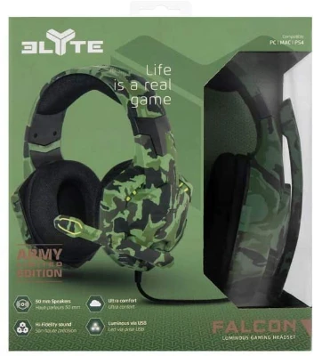 Microcasque GAMING ELYTE FALCON ARMY - Livraison Tunisie | IDEAL INFORMATIQUE