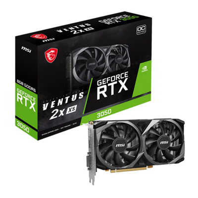 Carte Graphique Gamer MSI GeForce RTX 3050 VENTUS 2X XS 8G OC - Livraison Tunisie | IDEAL INFORMATIQUE