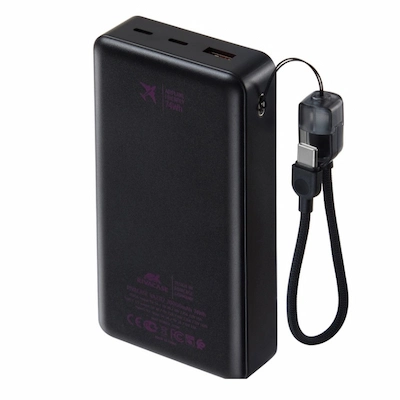 Power Bank VA2312 RIVACASE 20000 mAh -Noir - Livraison Tunisie | IDEAL INFORMATIQUE
