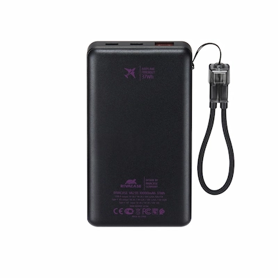 Power Bank VA2311 RIVACASE 10000 mAh -Noir - Livraison Tunisie | IDEAL INFORMATIQUE