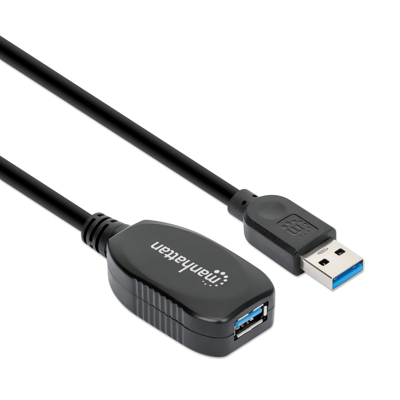 Rallonge USB MANHATTAN Mâle Vers Femelle USB 3.0 SUPERSPEED 5M - Livraison Tunisie | IDEAL INFORMATIQUE