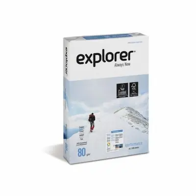 Rame Papier A3 EXPLORER Premium+ 80g/m²- Extra Blanc - Livraison Tunisie | IDEAL INFORMATIQUE