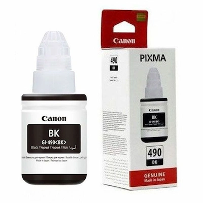 Bouteille d'encre Original Canon GI 490 BK - Noir (GI-490-N) - Livraison Tunisie | IDEAL INFORMATIQUE