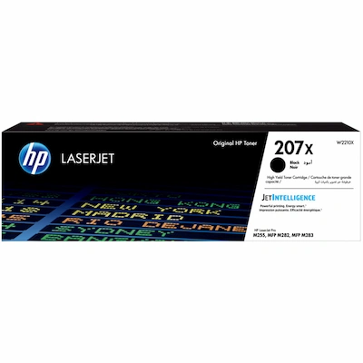 Toner LaserJet Original HP 207X à Haute Capacité - Noir (W2210X) - Livraison Tunisie | IDEAL INFORMATIQUE