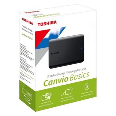 Disque Dur Externe TOSHIBA CANVIO BASICS 2.5 1TO USB 3.0 DTB510 - Livraison Tunisie | IDEAL INFORMATIQUE