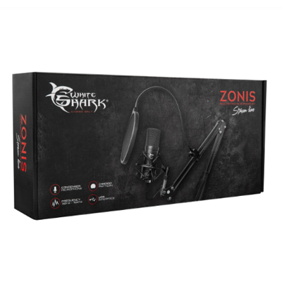 Microphone Gaming White Shark DSM-01 ZONIS - Livraison Tunisie | IDEAL INFORMATIQUE