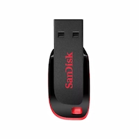 Flash Disk SANDISK Cruzer Blade 64Go - Noir&Rouge - Livraison Tunisie | IDEAL INFORMATIQUE