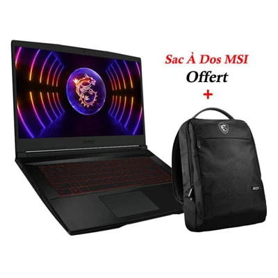 PC Portable Gamer MSI Thin GF63 12UCX i7 12è Gén 8Go RTX 2050 - Livraison Tunisie | IDEAL INFORMATIQUE