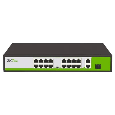 Switcheur ZKTECO 16 POE PE162-200-C - Livraison Tunisie | IDEAL INFORMATIQUE