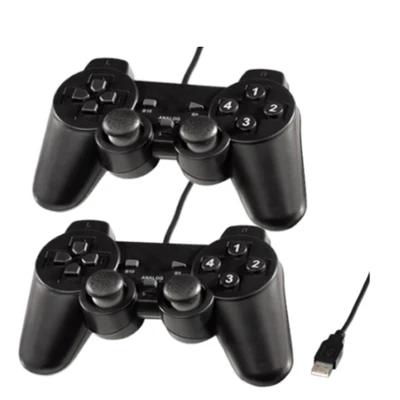Manette de Jeux Double USB Analogue - Livraison Tunisie | IDEAL INFORMATIQUE