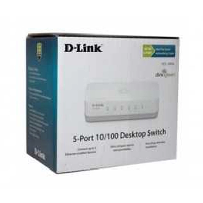 Switcheur D-LINK 5 Ports 10/100 Réf: DES-1005C/E - Livraison Tunisie | IDEAL INFORMATIQUE