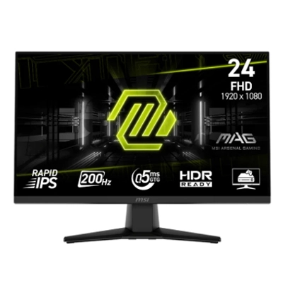 Ecran Gaming MSI MAG 242F 23.8” Full HD IPS 200Hz - Livraison Tunisie | IDEAL INFORMATIQUE