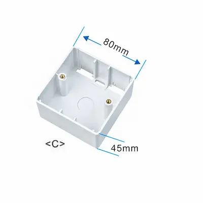 BOITE APPARANTE 80*80*45MM - Livraison Tunisie | IDEAL INFORMATIQUE