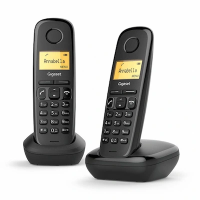 Téléphone Sans Fil GIGASET Duo A170 - Noir - Livraison Tunisie | IDEAL INFORMATIQUE