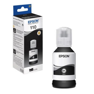 Bouteille d'encre original EPSON 110 noir (C13T03P14A) - Livraison Tunisie | IDEAL INFORMATIQUE