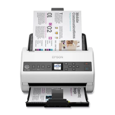 Scanner EPSON workforce DS-730N A4 recto-verso réseau - Livraison Tunisie | IDEAL INFORMATIQUE
