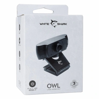 Webcam USB White Shark OWLGCW 004 Full HD 1080p - Livraison Tunisie | IDEAL INFORMATIQUE