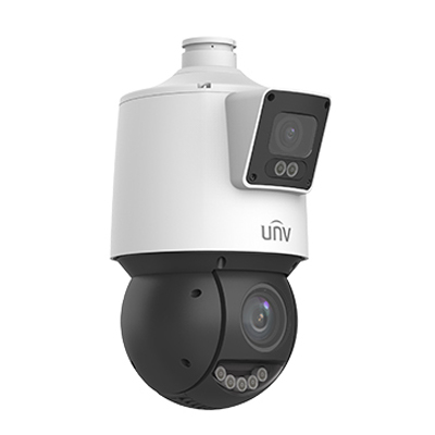 Camera Réseau UNIVIEW PTZ Lighthunter à Double Objectif 4MP+4MP (IPC94144SFW-X25-F40C) - Livraison Tunisie | IDEAL INFORMATIQUE