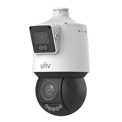 Camera Réseau UNIVIEW PTZ Lighthunter à Double Objectif 4MP+4MP (IPC94144SFW-X25-F40C) - Livraison Tunisie | IDEAL INFORMATIQUE
