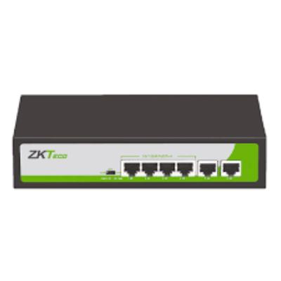Switcheur ZKTECO 6 PORT 10/100 (4 POE) PE042-55-C - Livraison Tunisie | IDEAL INFORMATIQUE