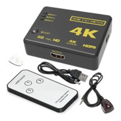 Commutateur HDMI 3 ports 4K IFSWR-302 - Livraison Tunisie | IDEAL INFORMATIQUE